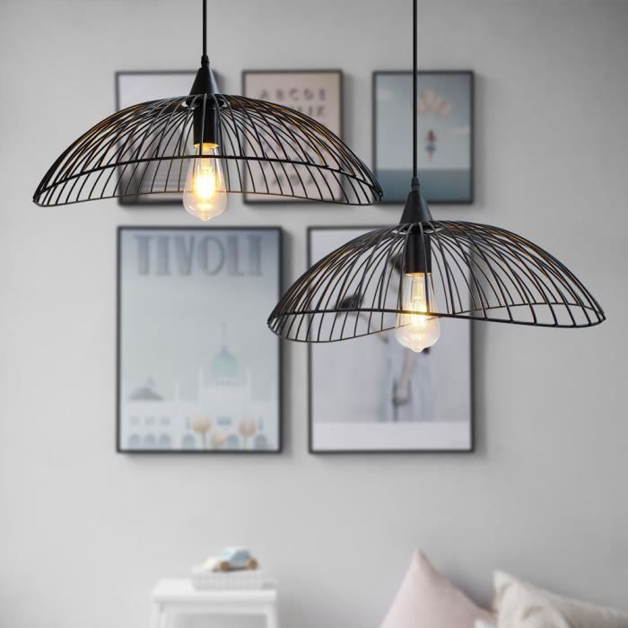 IDEGU Vintage Industriële Draad Metalen Kroonluchter Plafondlamp voor Woonkamer, Keuken, Slaapkamer