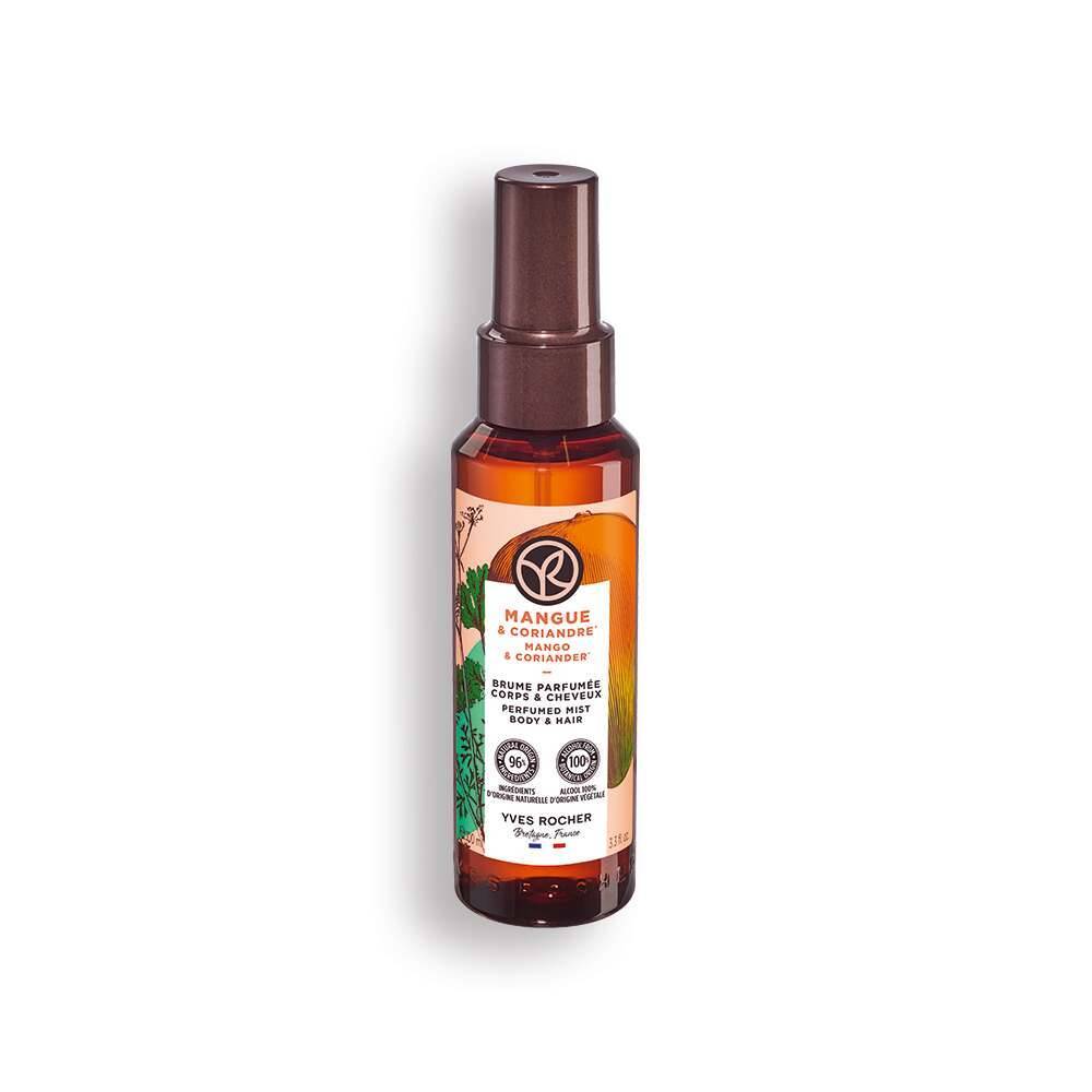 Spray perfumado com manga e coentro