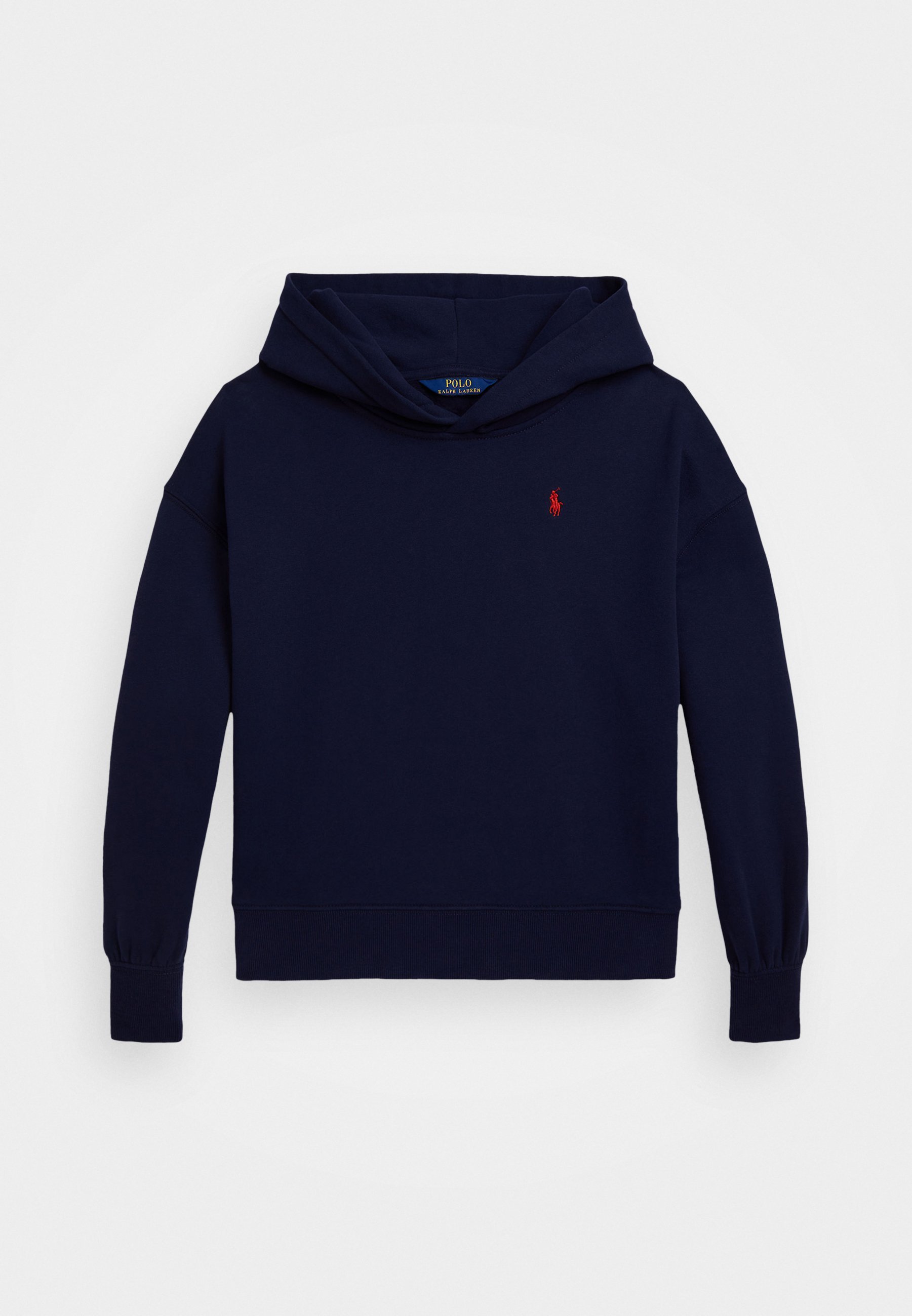 Polo Ralph Lauren gebreide sweater met hoodie - verfijnd marineblauw