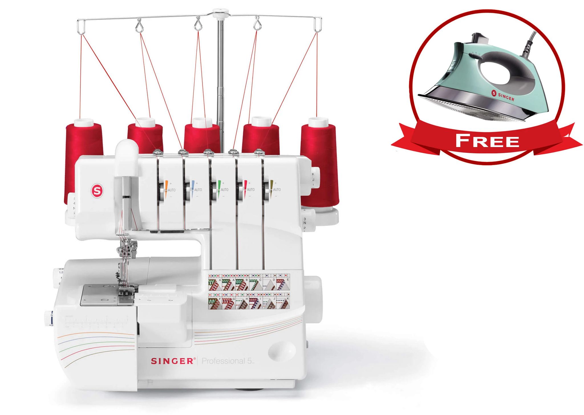 Professional™ 5 14T968DC Serger ILMAINEN silitysrautapaketti