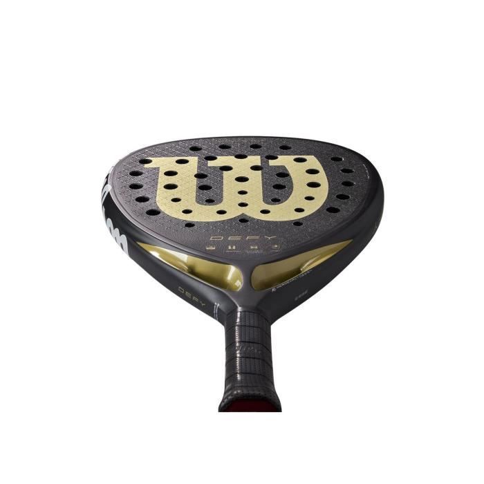 Pala de pádel - WILSON - DEFY V1 - Negro/Oro - Potencia explosiva - Comodidad en el impacto
