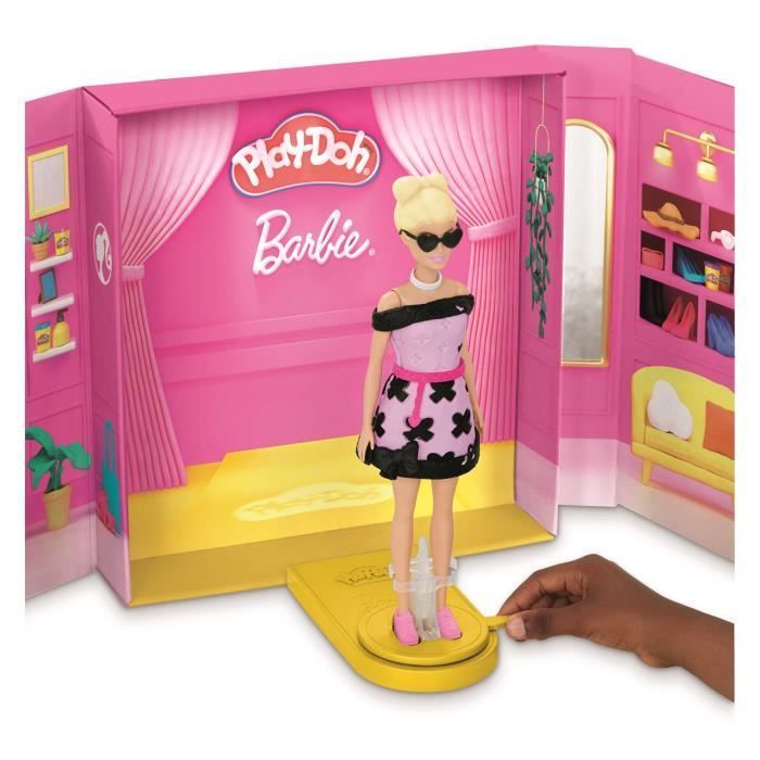 Play-Doh Barbie Fashion Show, set de plastilina, para mayores de 5 años.