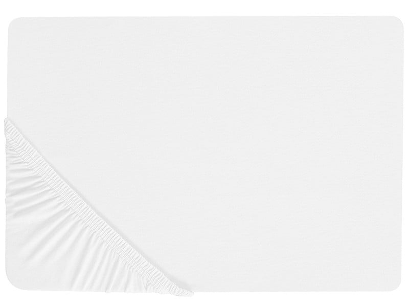 Bawełniane prześcieradło z gumką 90x200 cm białe
