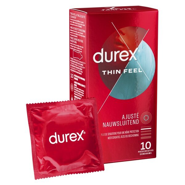 „Durex Thin Feel Close Fit“ prezervatyvai<br>Medicinos prietaisas - 10 vnt.