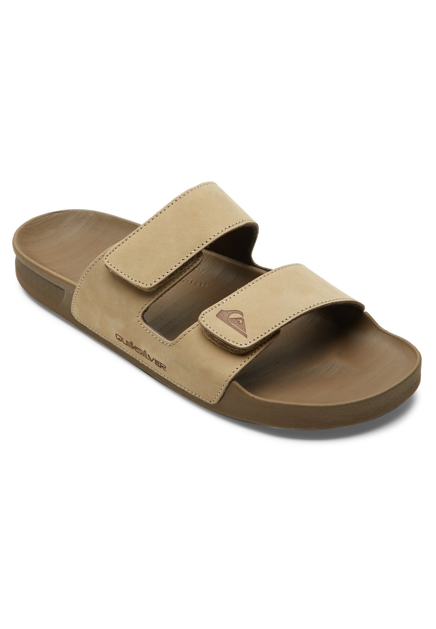 Pantofole Quiksilver RIVI DOUBLE ADJUST - color cuoio