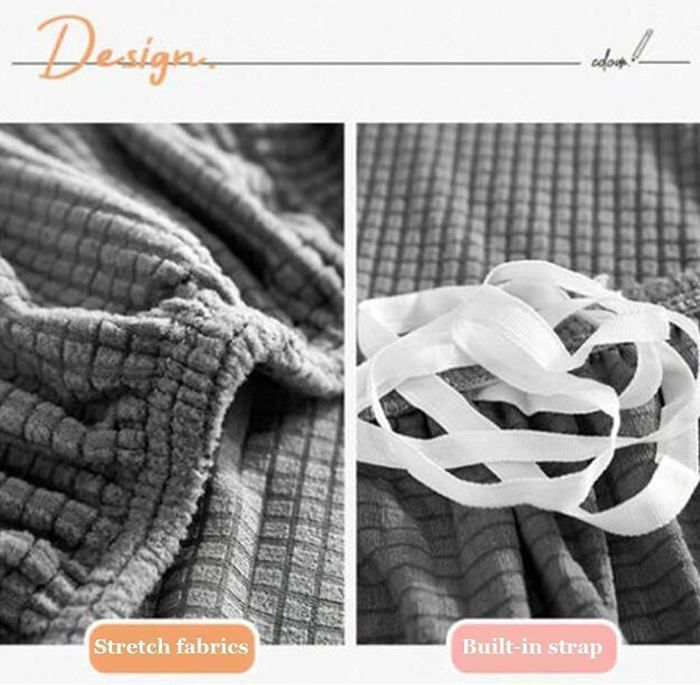 Funda para sofá, funda elástica para sofá esquinero, funda elástica para sofás de 1/2/3/4 plazas (1 plaza: 90-140 cm, gris)
