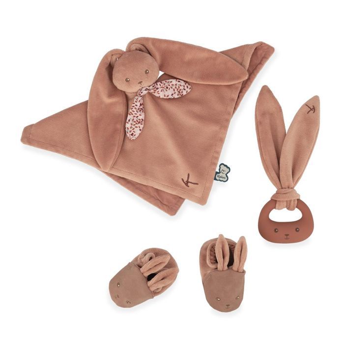 Set regalo per neonati con coniglietto in terracotta