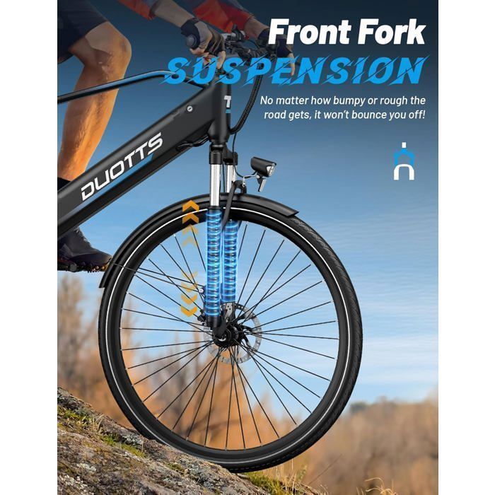 DUOTTS C29 Lite – Vélo électrique – Moteur 36V 250W – Batterie 13Ah 36V – 27.5'' Pouces – Autonomie 65 km – Max 25 km/h – App