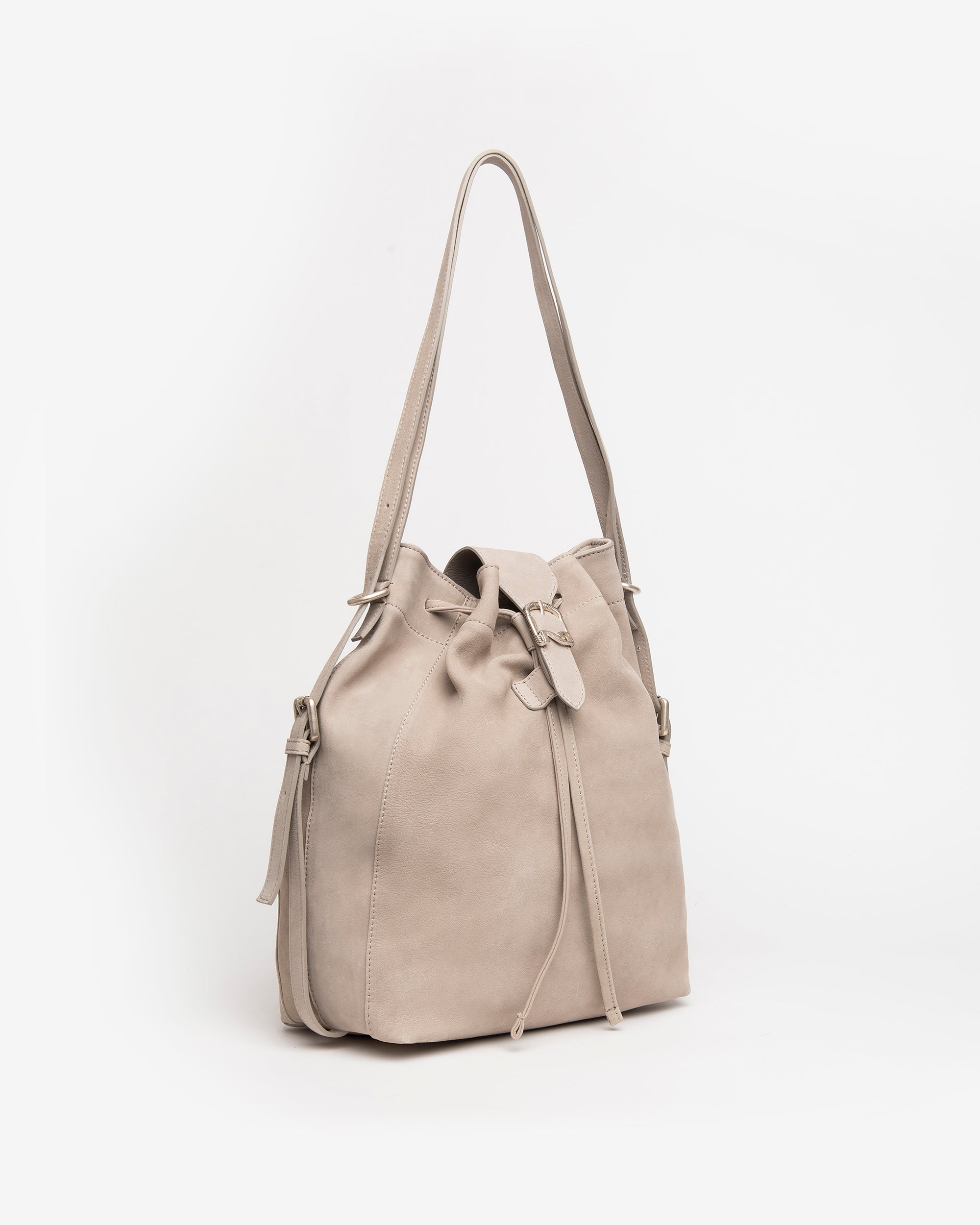  Leder-Beuteltasche für Damen