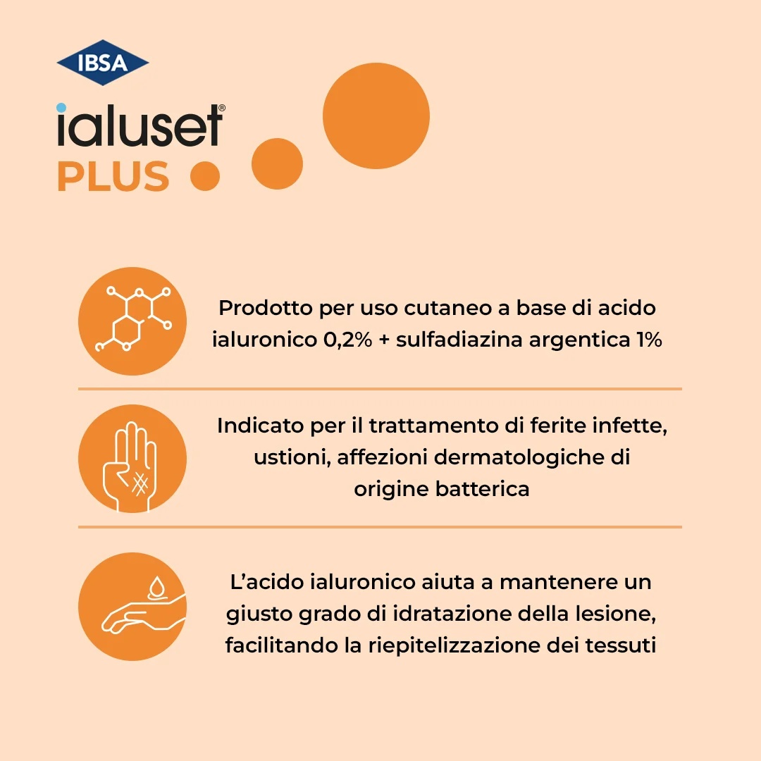 IALUSET Ialuset Plus krema za inficirane rane i opekline 25 g