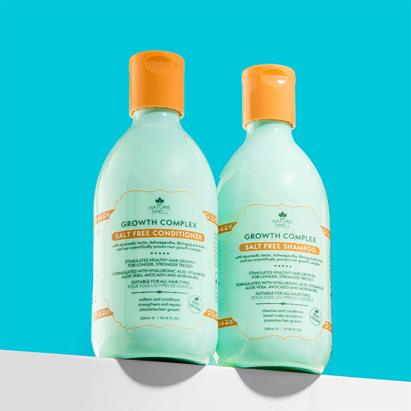 Šampon a kondicionér Nature Spell Growth Complex bez soli