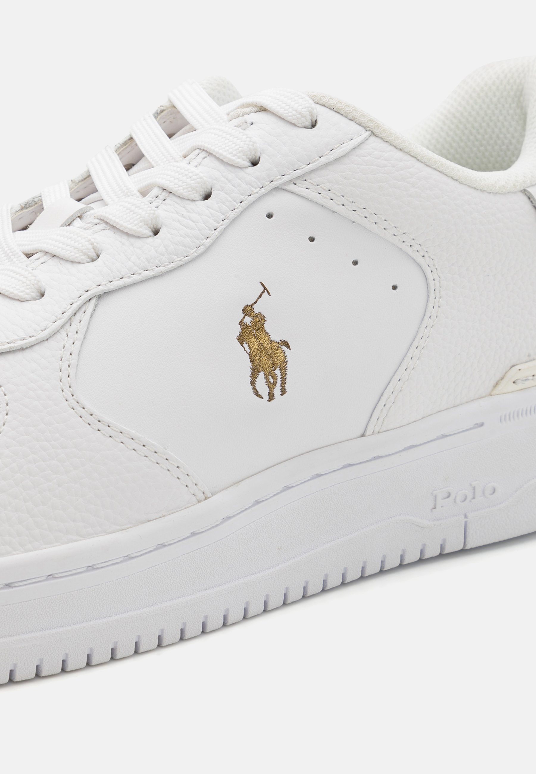Polo Ralph Lauren MASTERS LACE UNISEX - Sneakers - wit/goud