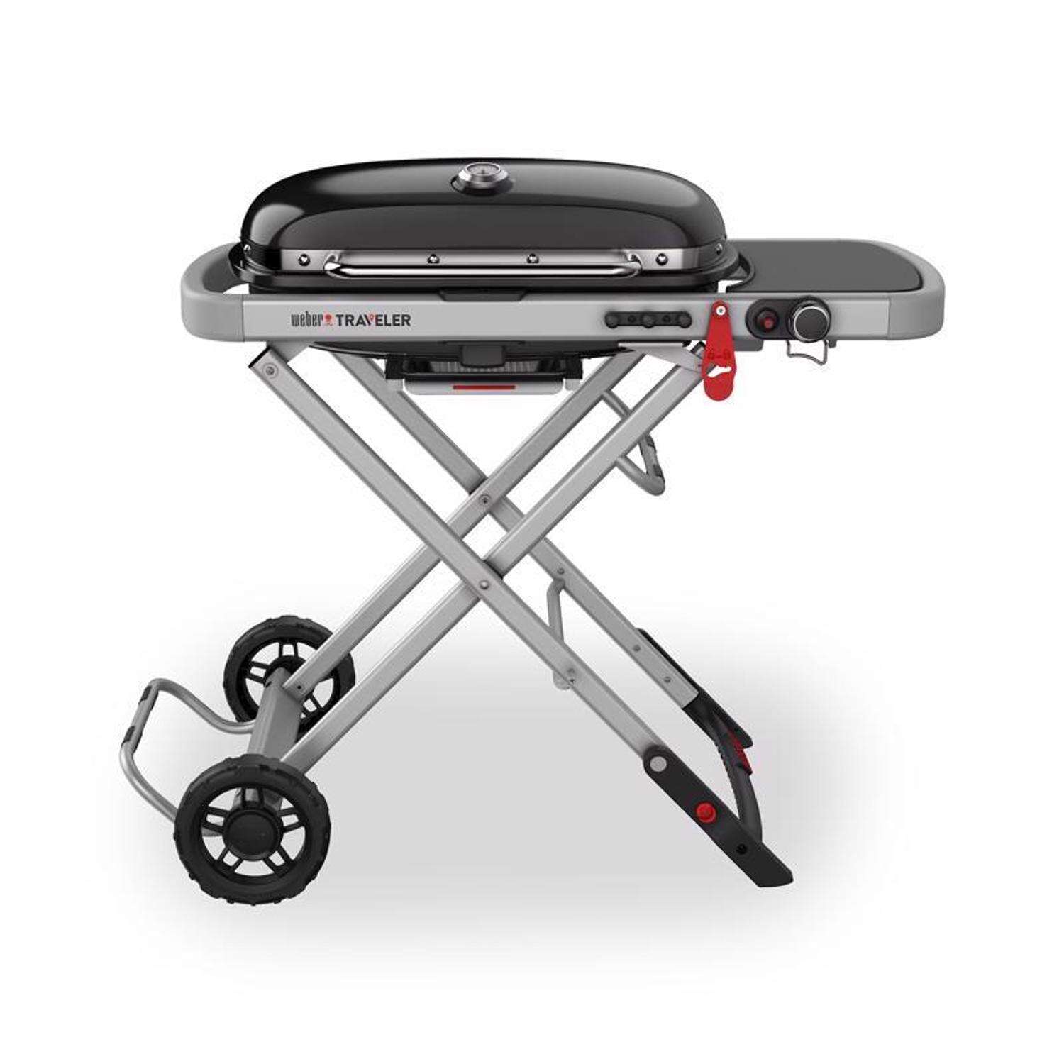 Weber Traveler 1-Brenner-Propangas-Tragbarer Grill Schwarz