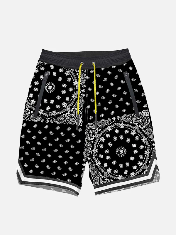 Zwempak voor jongens in surfstijl met bandana-print