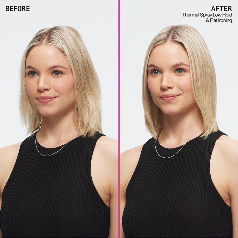 Redken Thermal Spray é um spray de proteção capilar contra altas temperaturas.