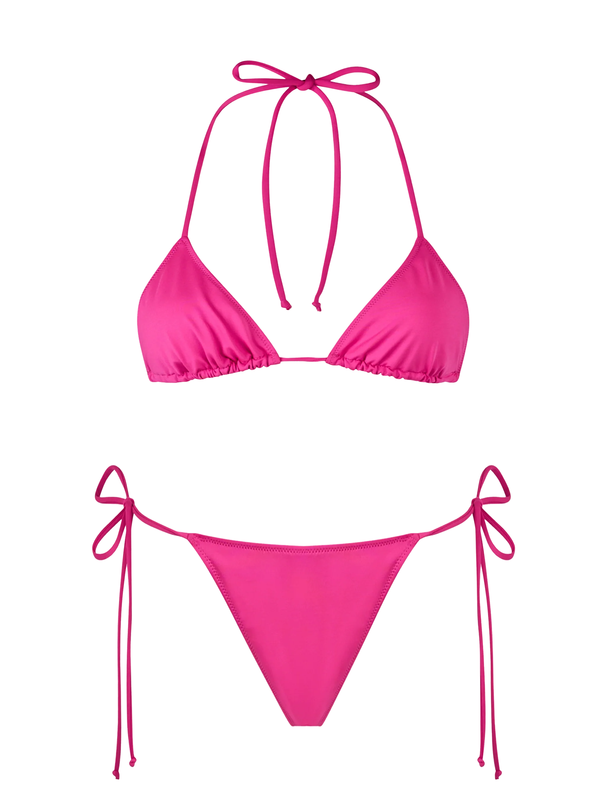 Fuchsia driehoekige bikini voor dames van Leah Marielle