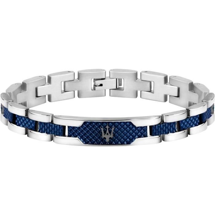 Bracelet - Maserati - JM419ASC02 - Stainless steel - Blue center - 21.5 cm