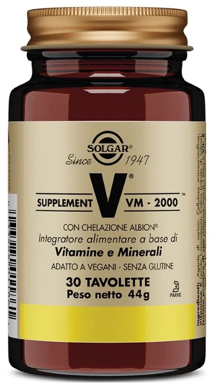 SOLGAR Supplement Vm 2000 30 tabletten mineralen en vitaminen