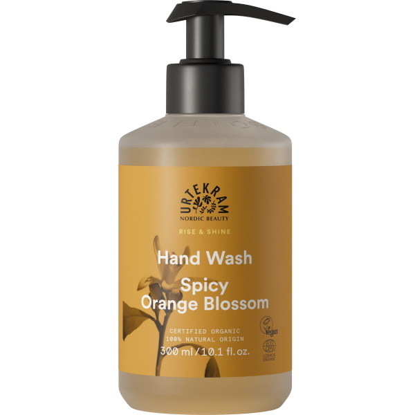 Jabón líquido para manos Urtekram con aroma a flor de naranjo picante - 300 ml