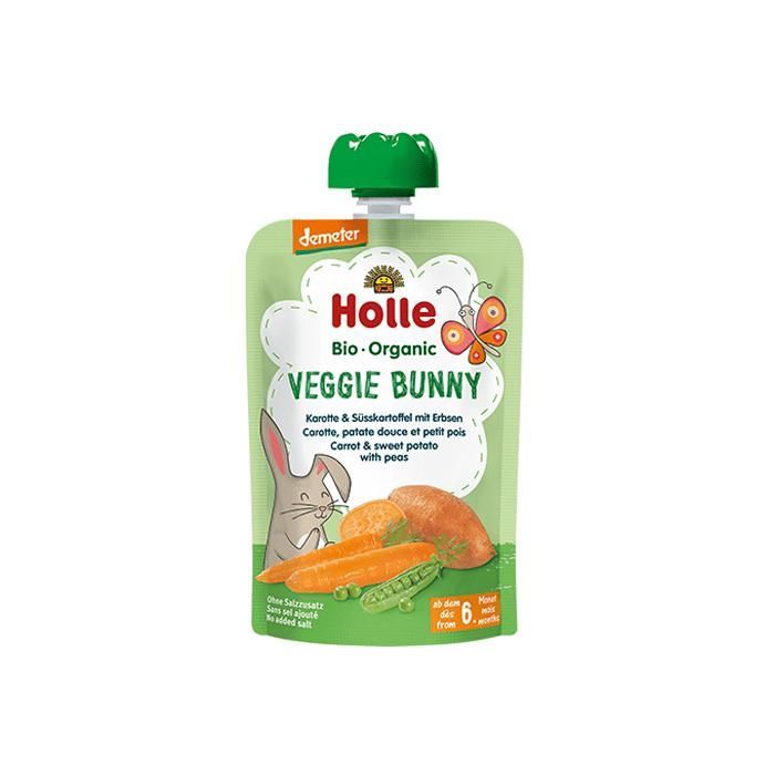 Holle Luomu Porkkana-, Bataatti- ja Hernepussi +6kk 100g