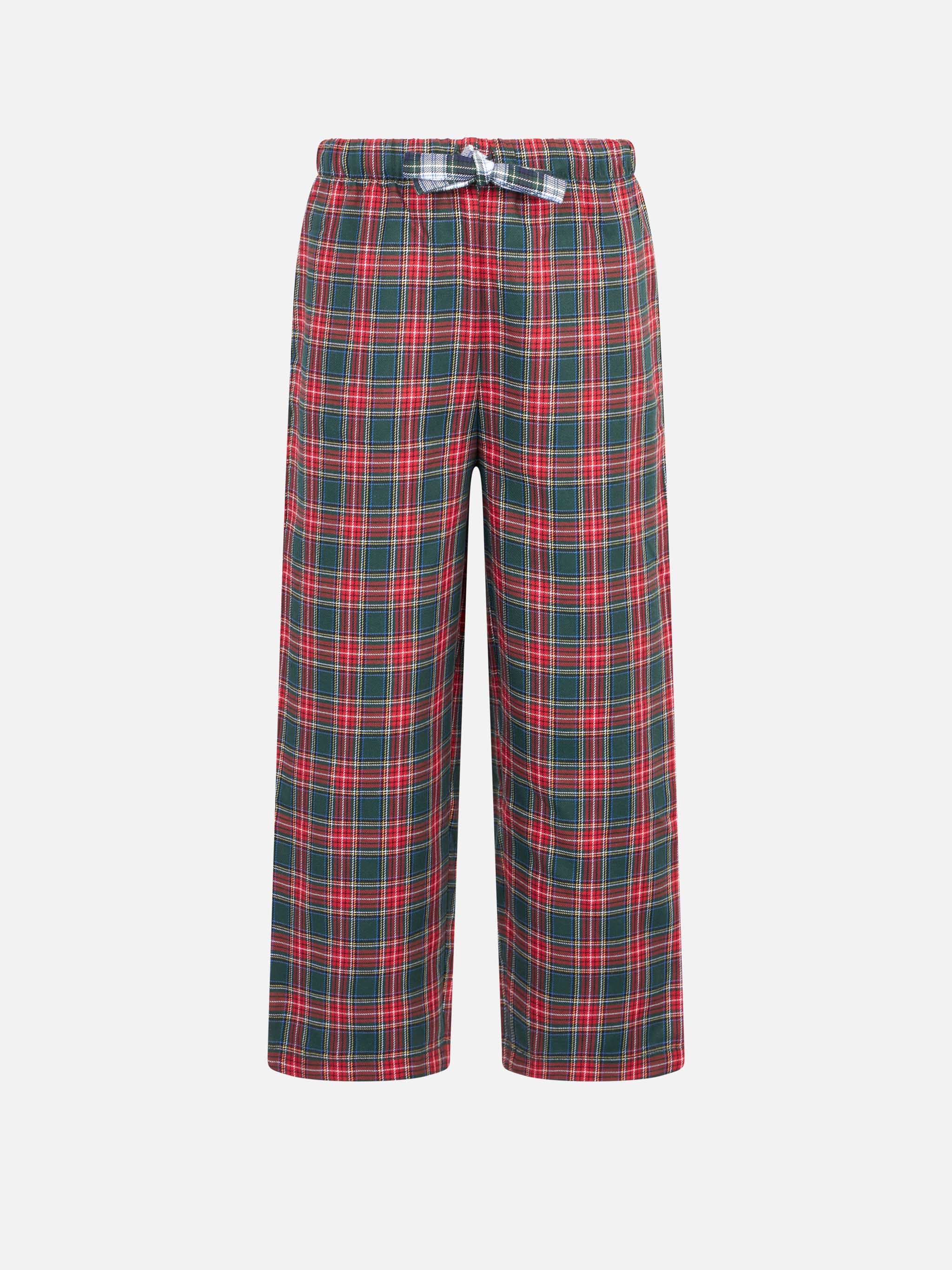 Pyjamasbukser med tartanprint til piger