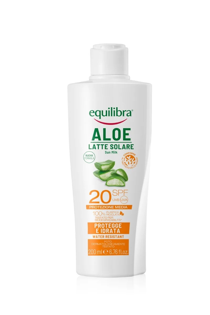 EQUILIBRA Loção Protetora Solar com Aloe Vera FPS 20 200 ml