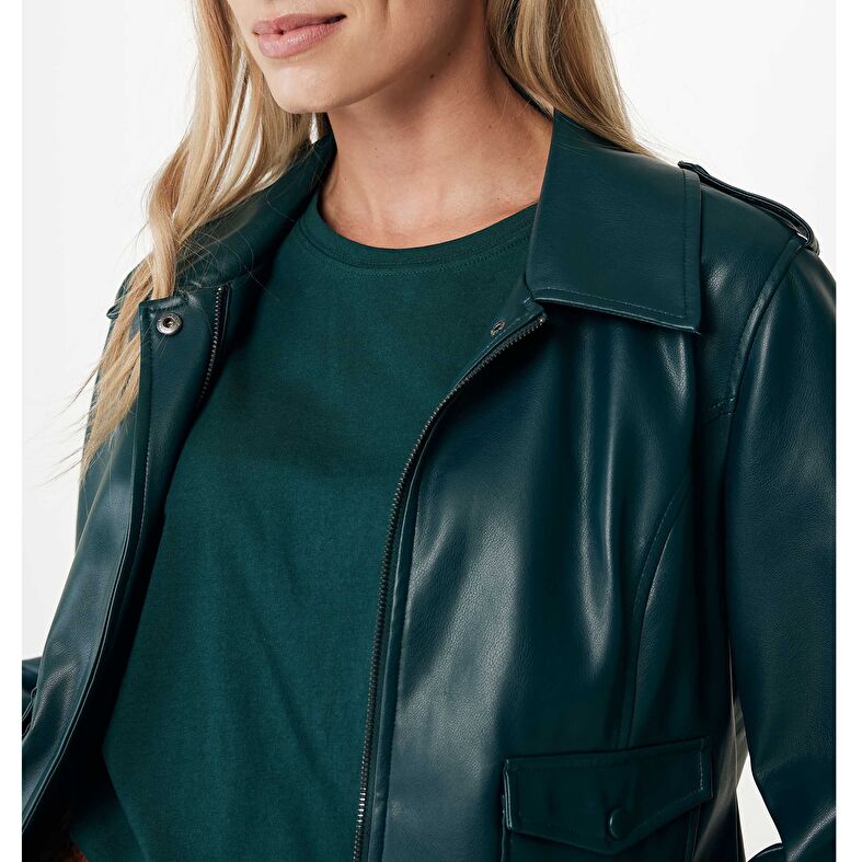 Chaqueta verde para mujer