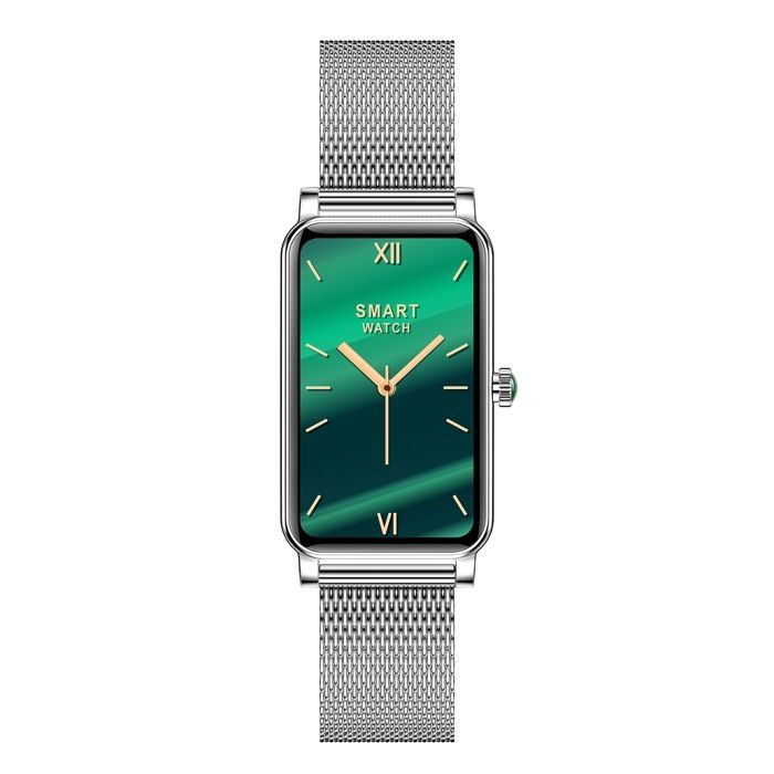 YONIS Waterdichte IP68 Smartarmband voor Dames met HD-scherm en Gezondheidsmonitor - Zilver