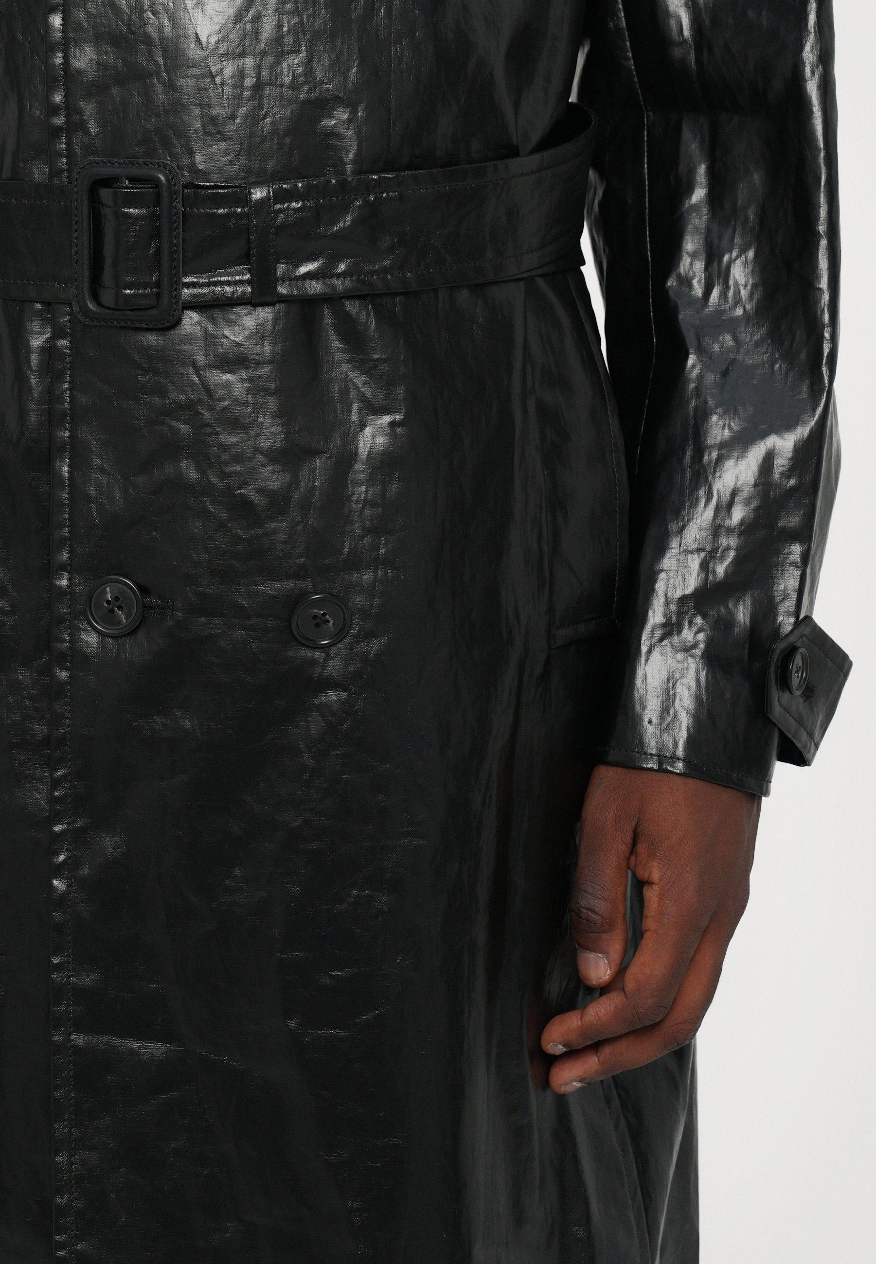 MM6 Maison Margiela trenchcoat - zwart