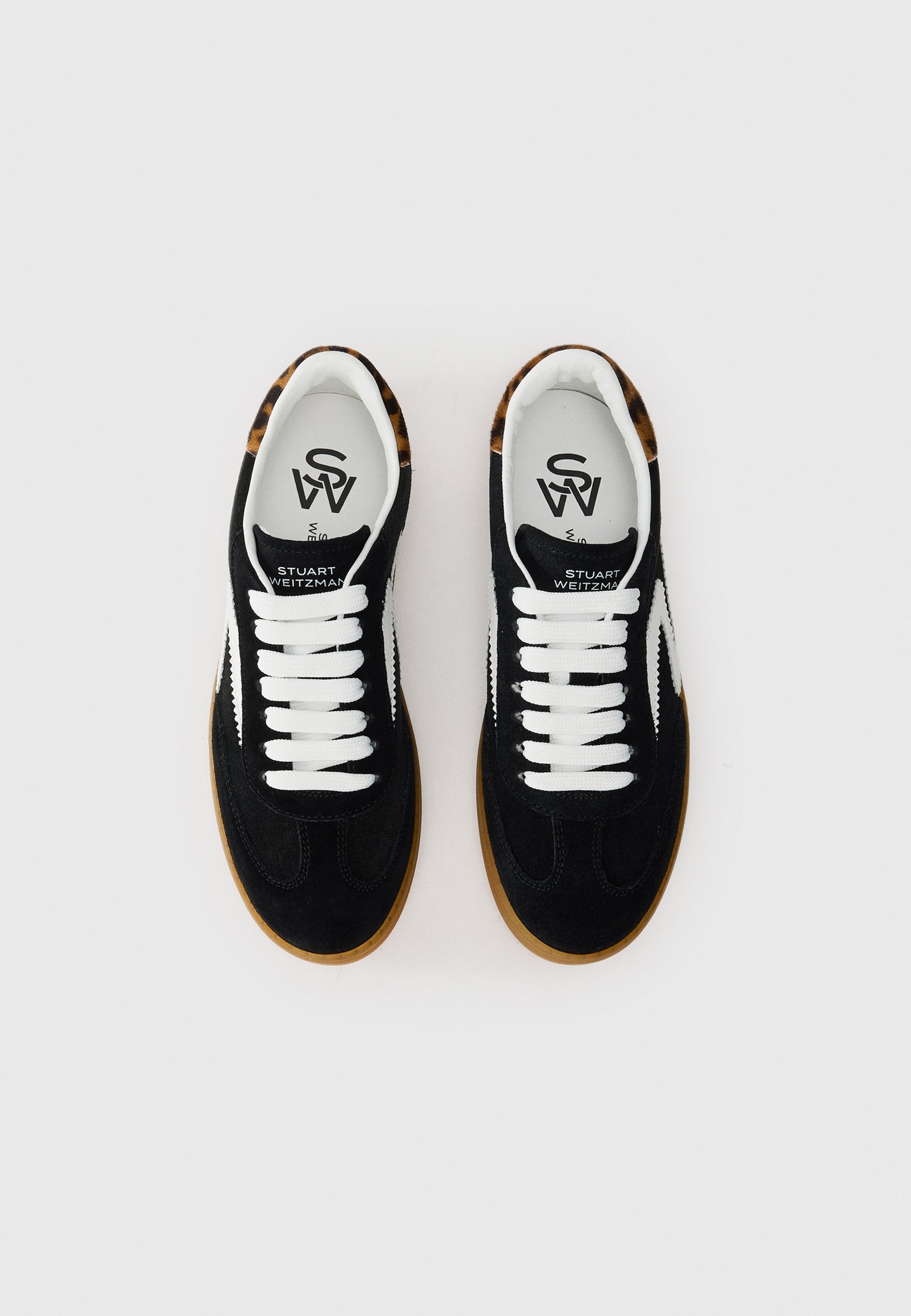Stuart Weitzman RUNAROUND - Sneakers - zwart/wit