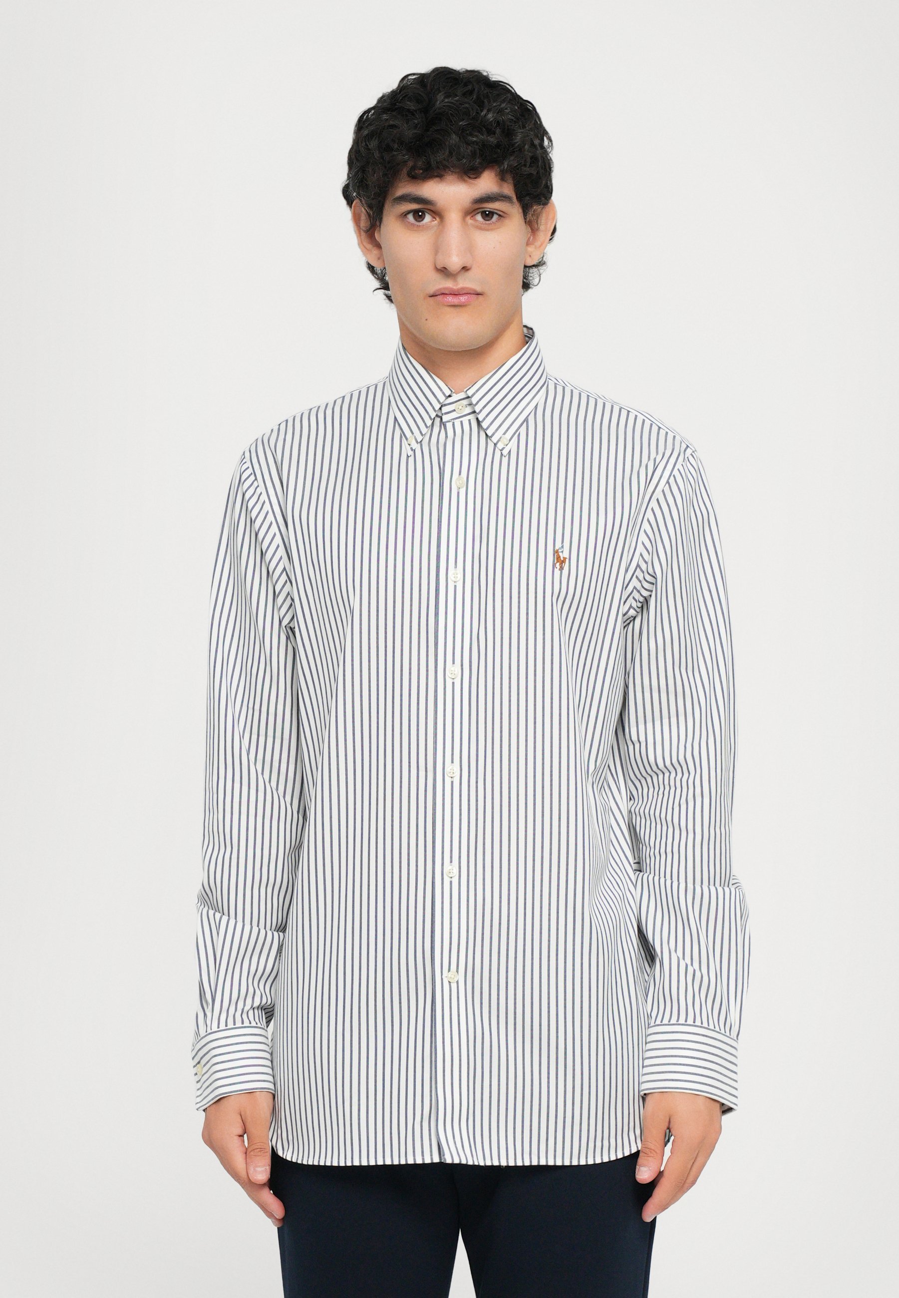 Polo Ralph Lauren shirt met lange mouwen - Shirt - blauw/wit
