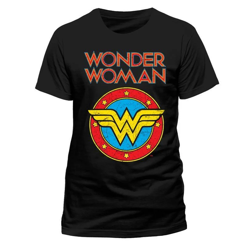  Camiseta Vintage Adultos Wonder Woman