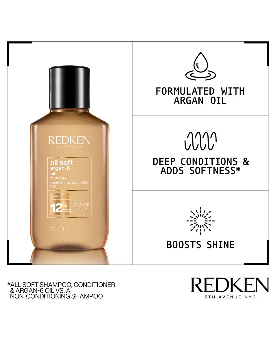 REDKEN All Soft Ενυδατικό & Θρεπτικό Έλαιο Αργκάν - για ξηρά μαλλιά