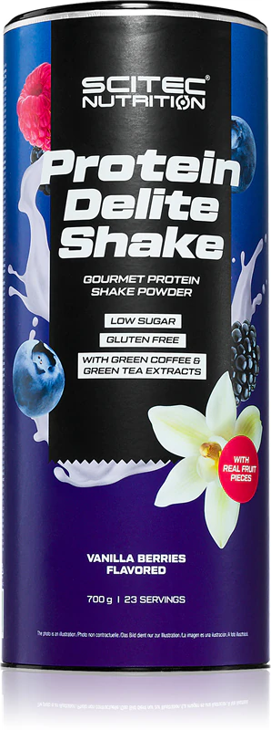 Scitec Nutrition Protein Delite Shake voedingssupplementmix voor het bereiden van een proteïneshake.