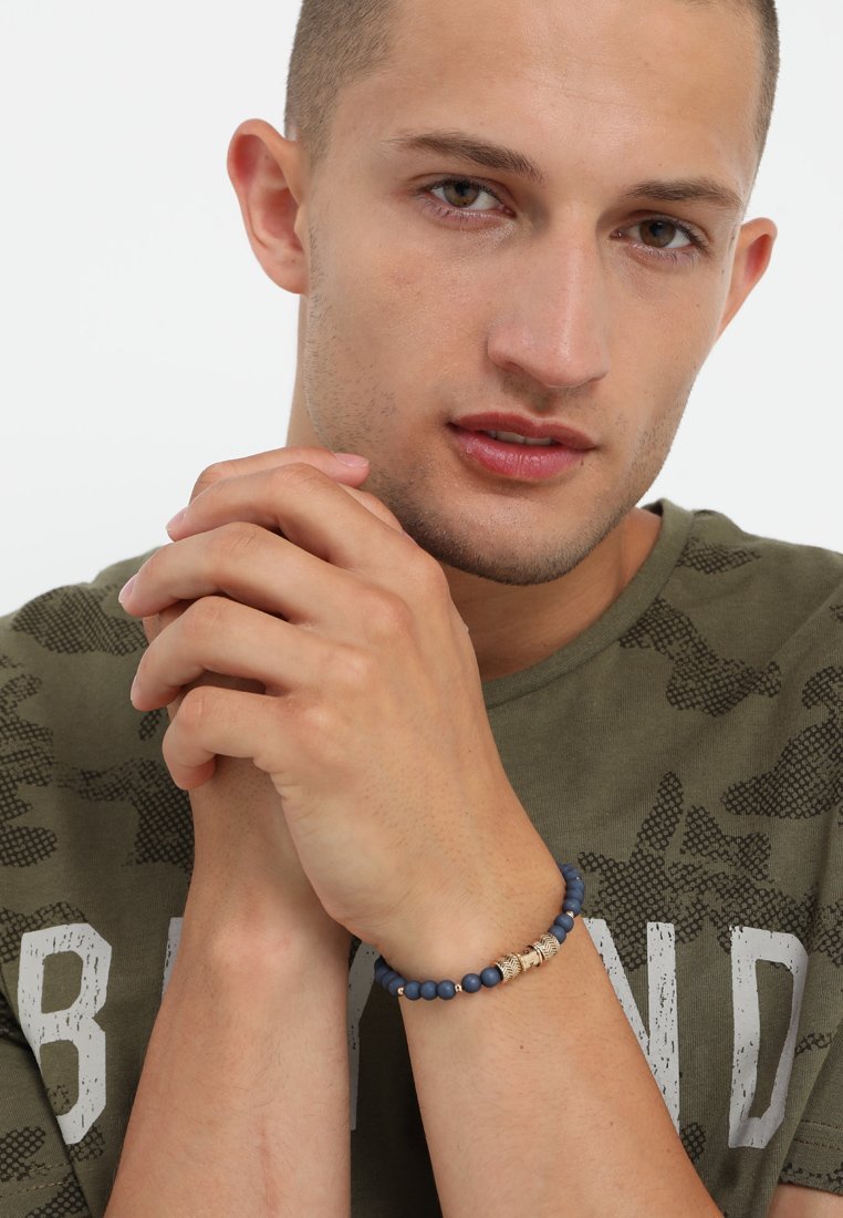 Bracciale Icon Brand con perline a forma di ape - Bracciale - blu navy
