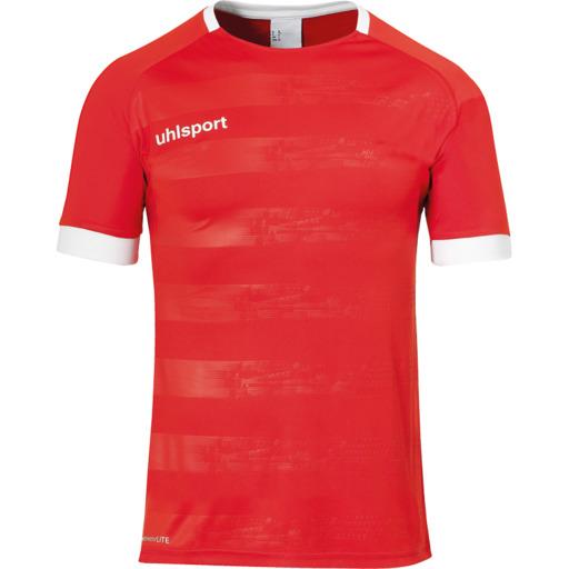  Koszulka Uhlsport Division II z krótkim rękawem, czerwono-biała