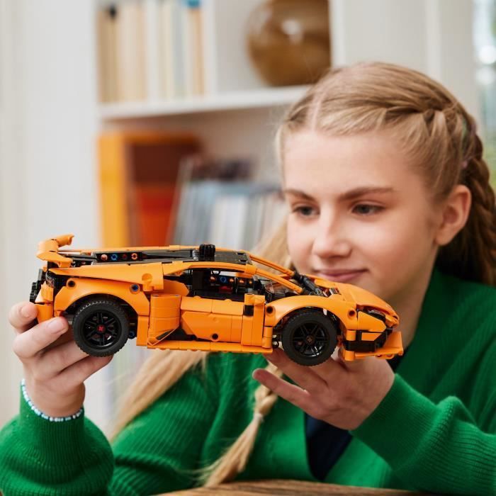 LEGO® Technic 42196 Exclusive to Cdiscount: Lamborghini Huracán Tecnica Orange Toy Car for Children Aged 9