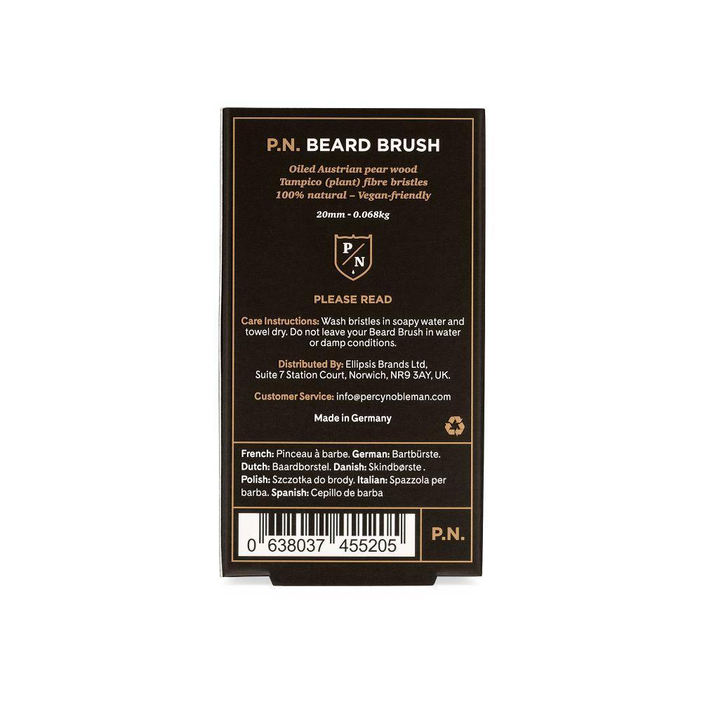 Percy Nobleman houten baardborstel – 1 stuk