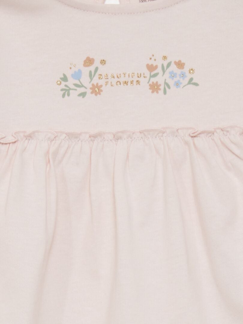 Conjunto de camiseta e legging - 2 peças - ROSA