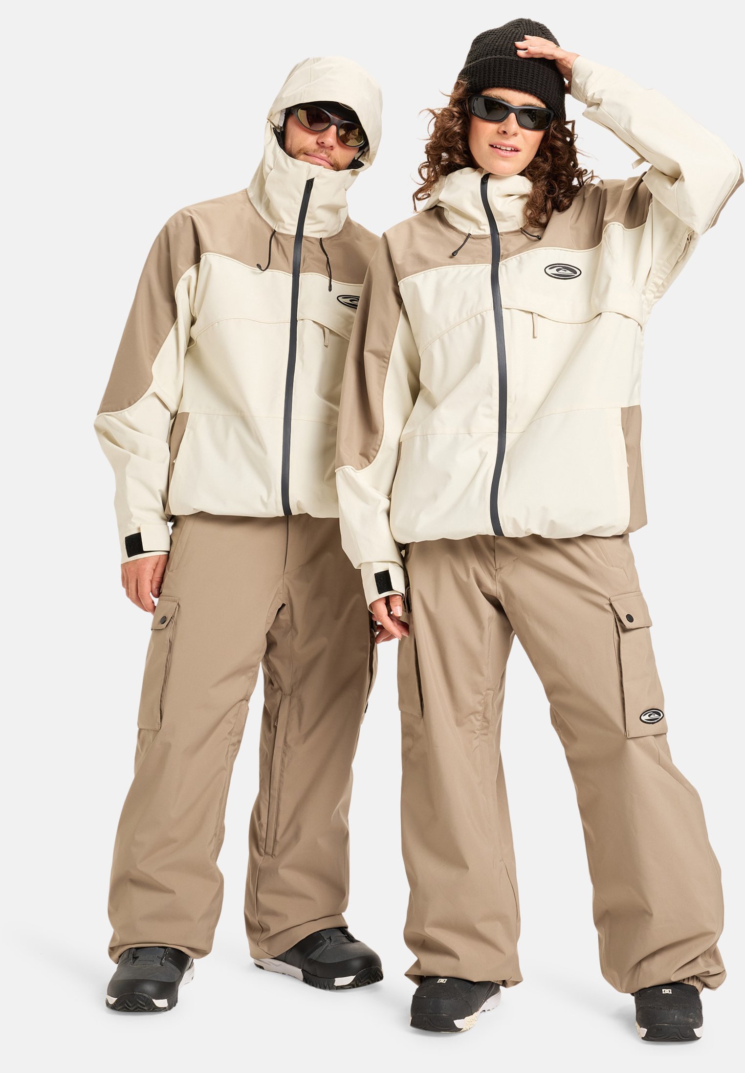 Quiksilver SNOW DOWN - Spodnie outdoorowe - fallen rock