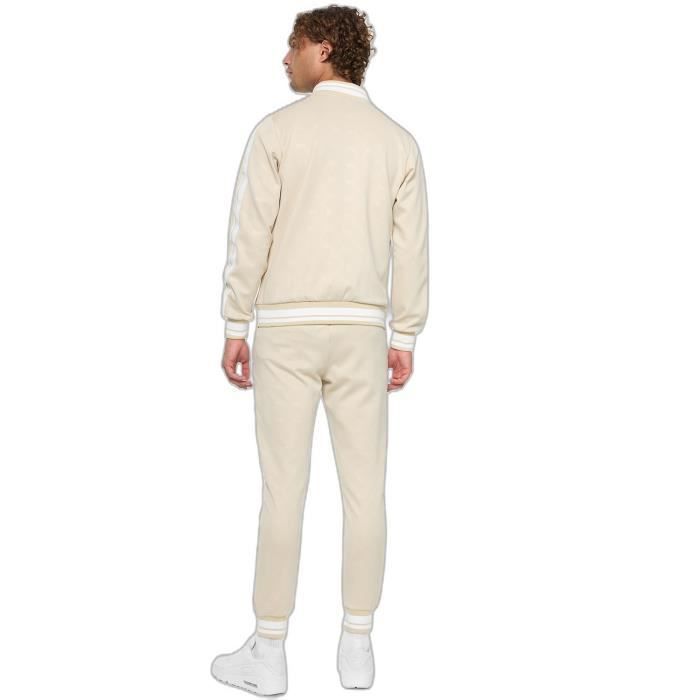 Lonsdale Survêtement homme slim sand/white - veste et pantalon XL