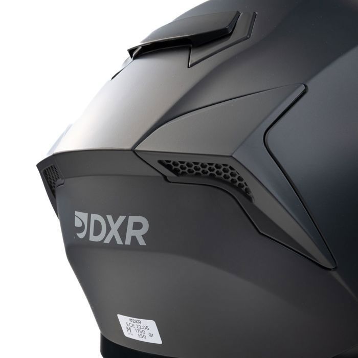 Casco modular para moto MOTOBLOUZ SPECTRON EVO con visera solar | Homologado ECE 22.06 | Negro | Casco para scooter MOTOBLOUZ