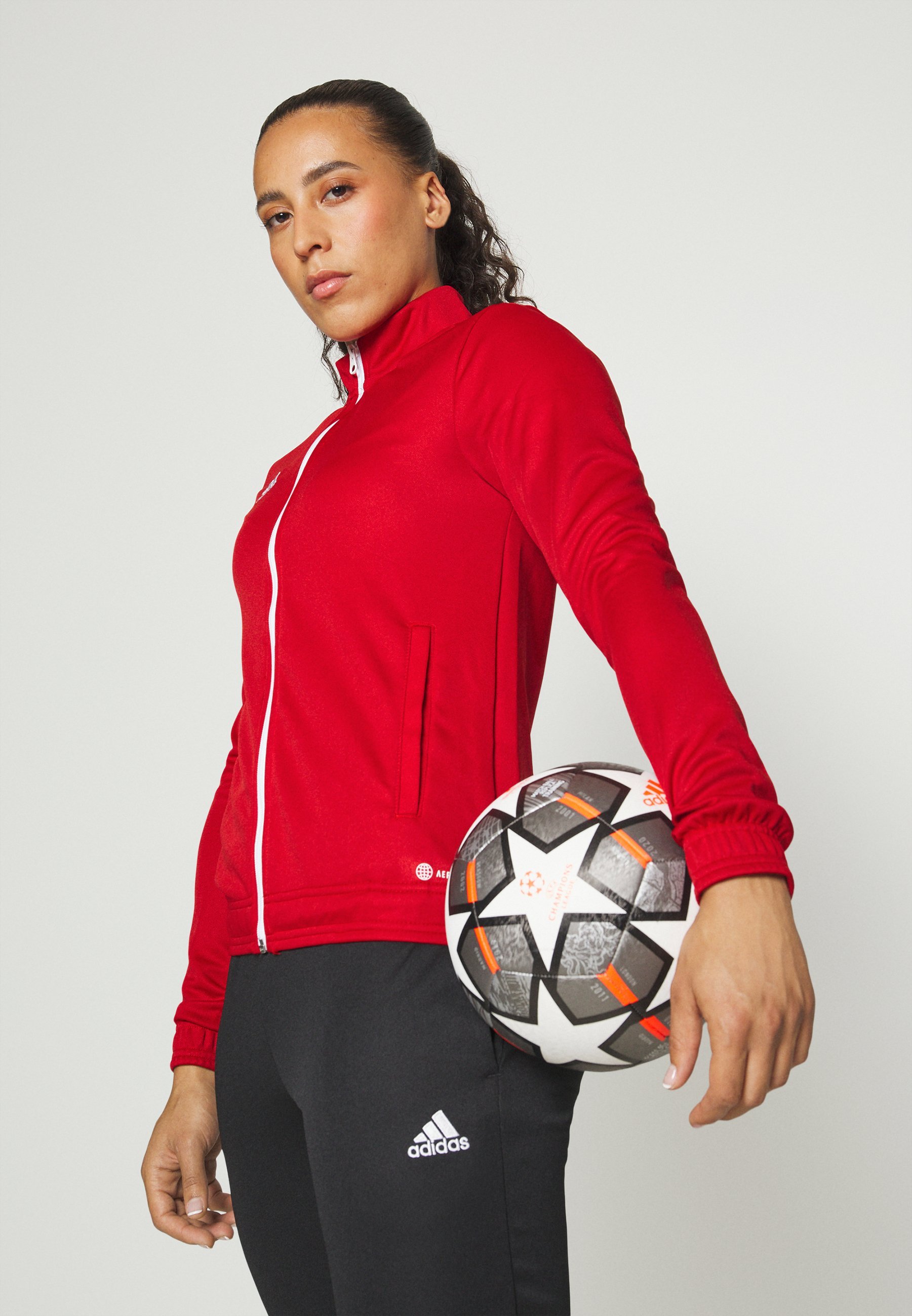 adidas Performance ENTRADA22 TRACK - Trainingsjacke - Rot/Weiß