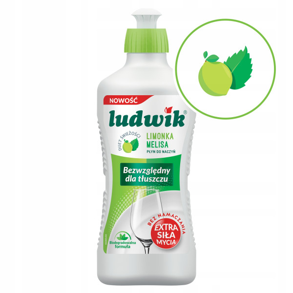 Płyn do mycia naczyń Ludwik Limonkowy 0,9 l