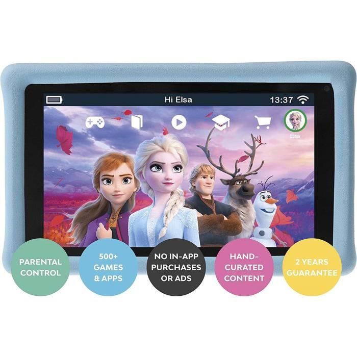 Tablette enfant Disney La Reine des neiges 2 - Pebble Gear - 7 pouces - +500 jeux - contrôle parental intégré