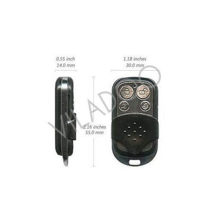 Lot de 4 télécommandes universelles 433.92 MHz pour garage et alarme - code fixe (ARTELYS)
