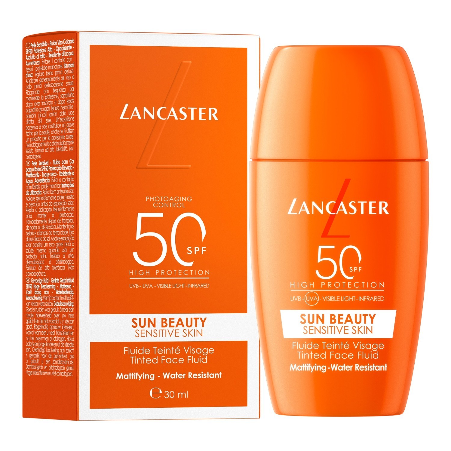 Lancaster Sun Care Sun Sensitive matirajuća tekuća krema za osjetljivu kožu SPF 50 - 30 ml