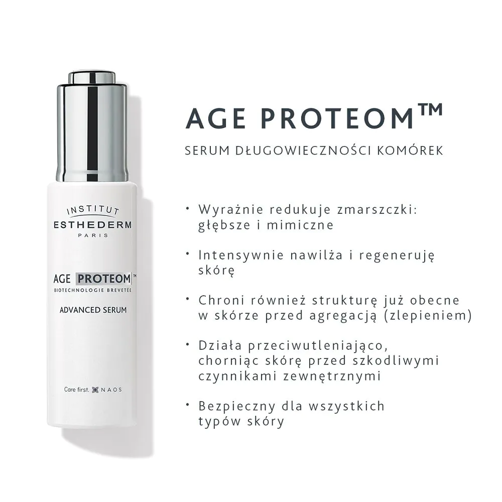 Institut Esthederm Age Proteom Zawansowane serum Trwale Redukujące Oznaki Starzenia Się skóry
