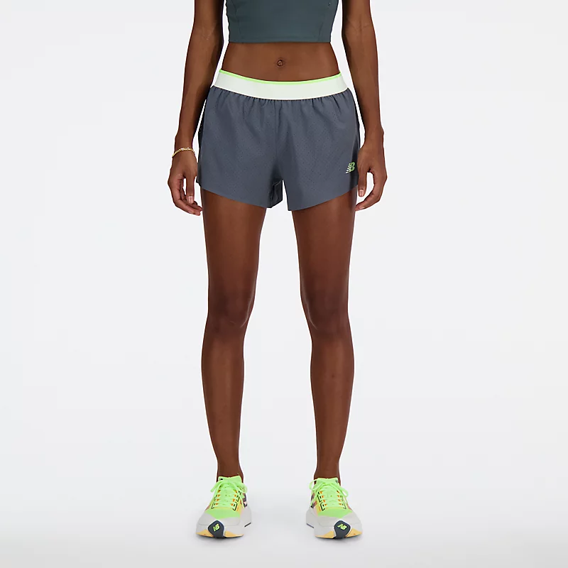 Dámské běžecké kraťasy na závodní den - GRAFITOVÉ