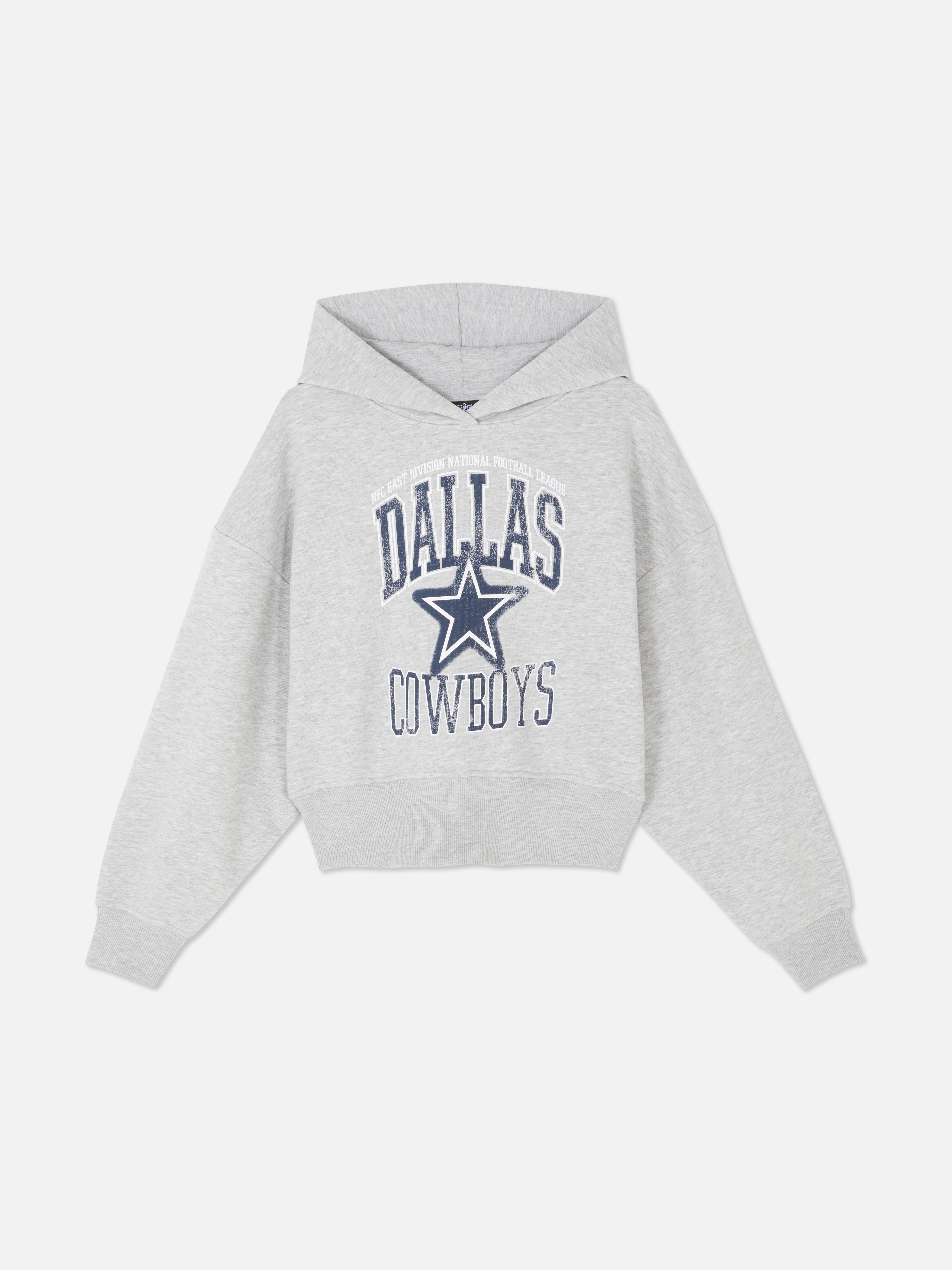 Hanorac cu imprimeu NFL Dallas Cowboys. Hanorac cu umeri căzuți, manșete cu nervuri și emblemă Dallas Cowboys.